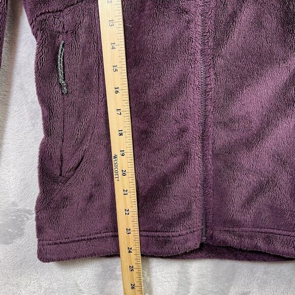 Mountain Hard Wear Fleece Jacket Hooded Women's Small Purple Fuzzy Full Zip - Picture 13 of 15